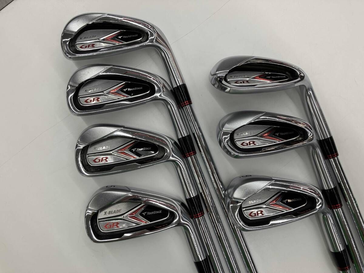 BRIDGESTONE TOURSTAGE X‐BLADE GR 7本 アイアンセット/ FLEX違い有り/ 中古品