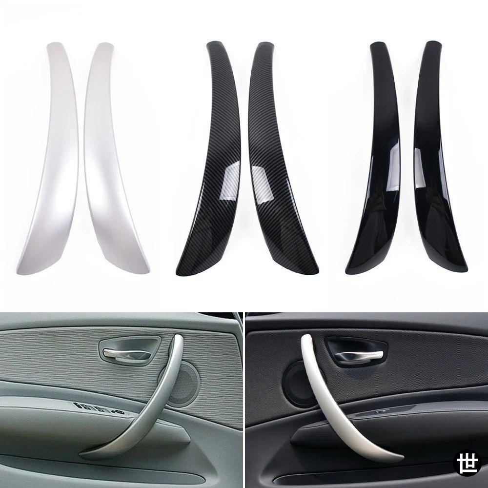 BMW 1シリーズ E81 E82 E87 E88 120I 130I 135I 2006-2012用 車内左右ドアプルハンドルカバートリム