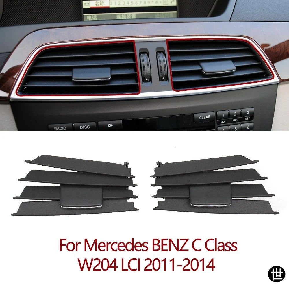 メルセデスベンツ Cクラス W204 2011-2014用 フロント中央ダッシュボード エアコングリルリペアキット 204830615