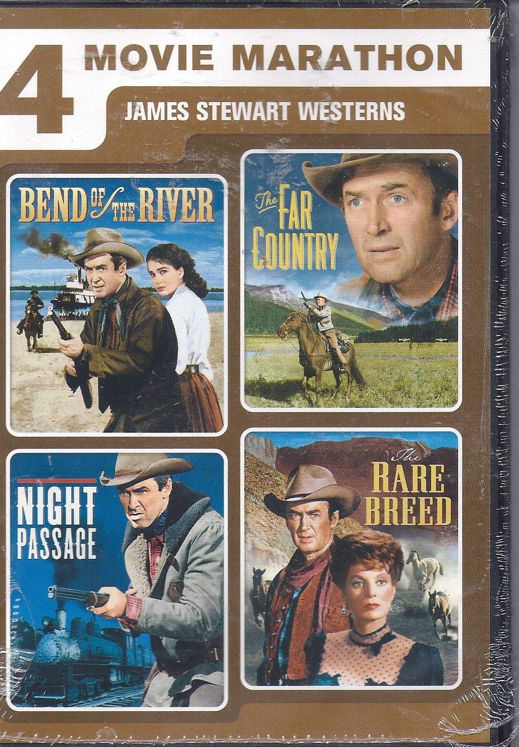 4 Movie Marathon James Stewart Westerns/61121960 [DVD]