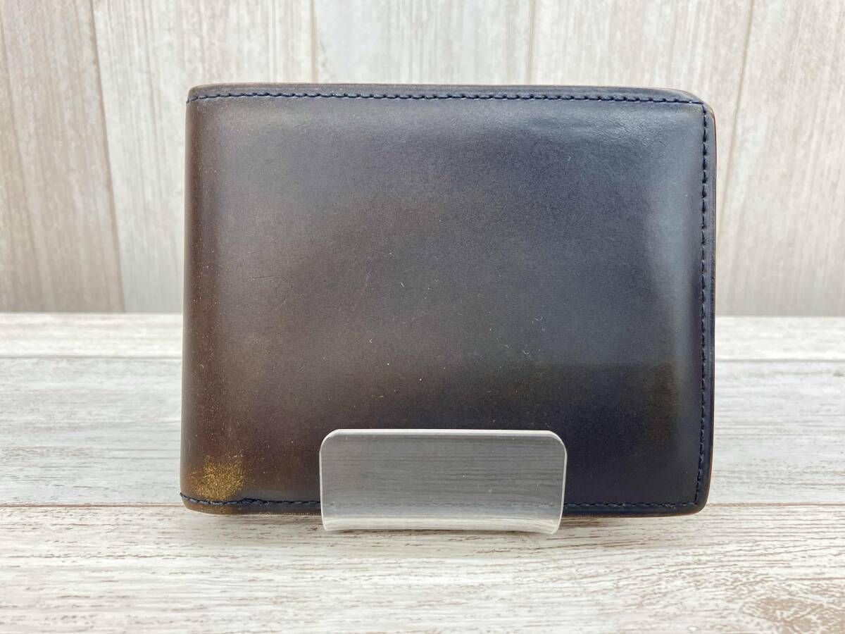 GANZO／ガンゾ／二つ折り財布／メンズ／ブラック／色褪せあり 9,024円