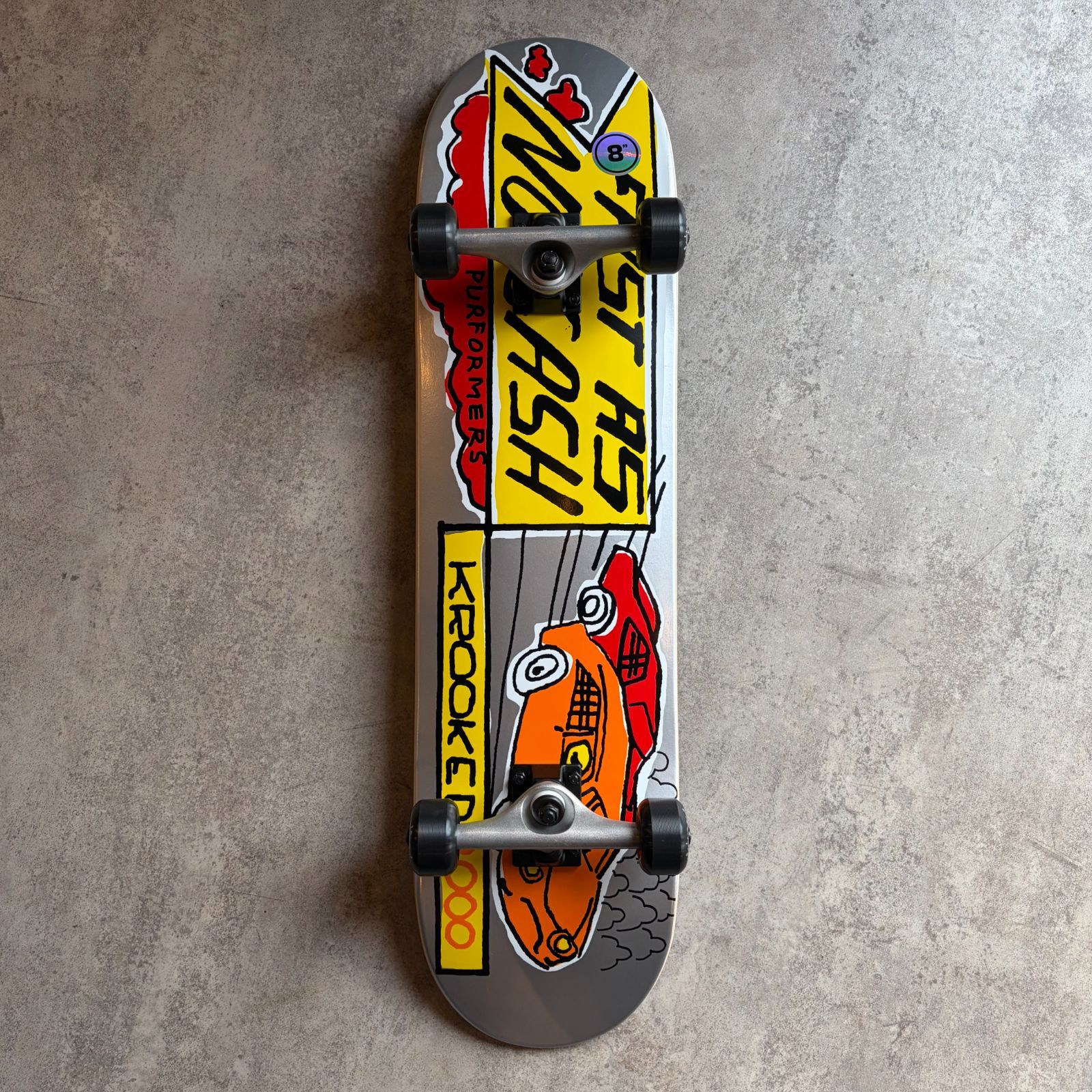 【コンプリートデッキ】 8.0×31.77inch 【KROOKED】クルキット