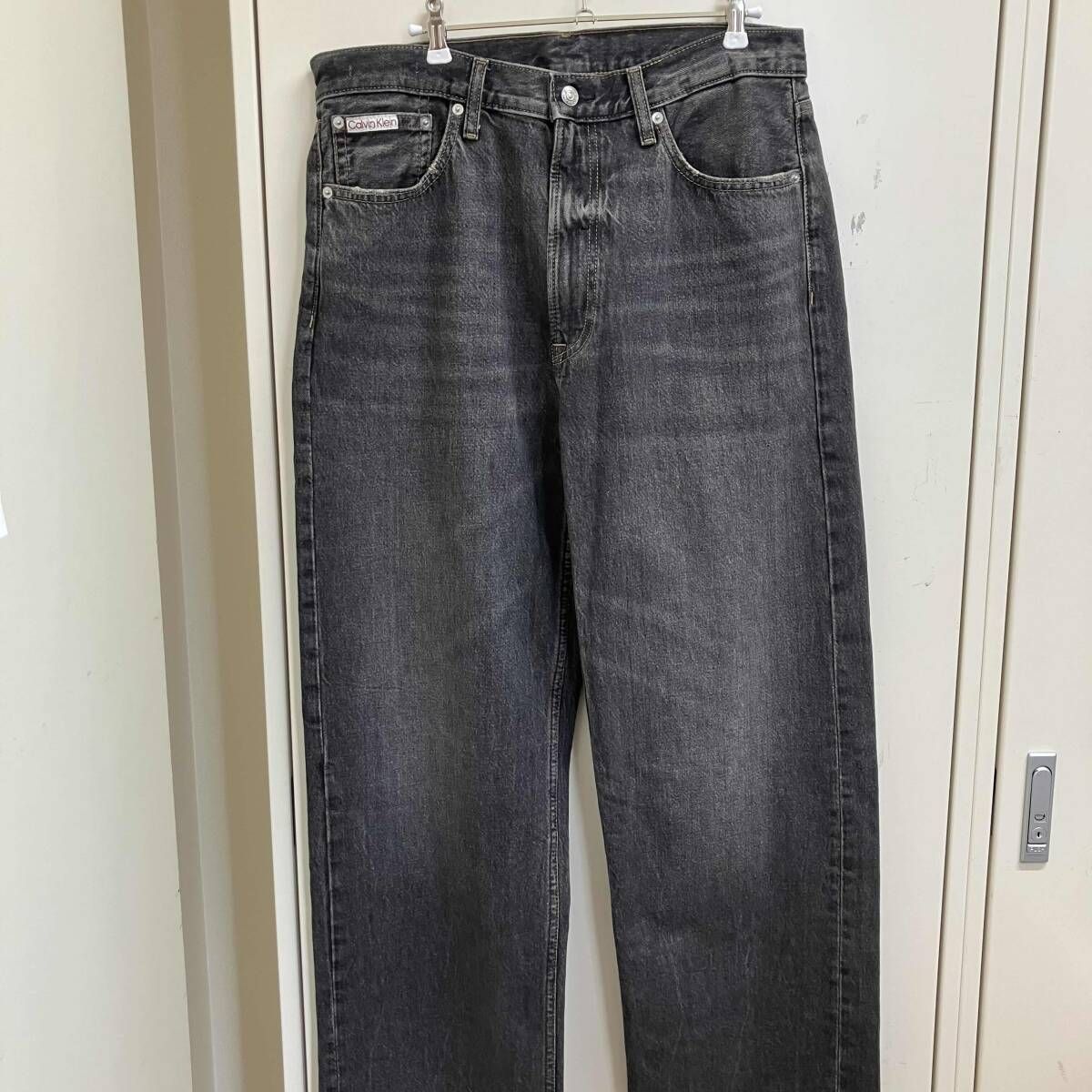calvin klein BAGGY クラシックトラッカーパンツ サイズ32×32 ブラック系 カルバンクライン