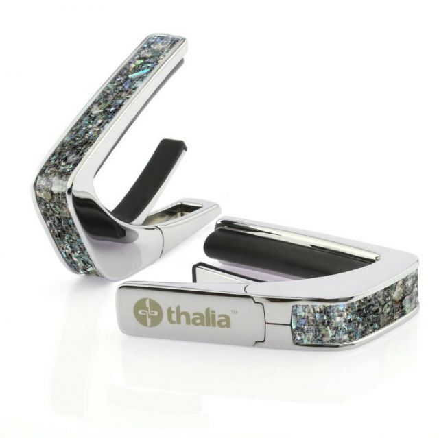 タリア カポ Thalia Capos Exotic Shell Series Paua Sparkle / Chrome ギター 12インチフレットパッド付属
