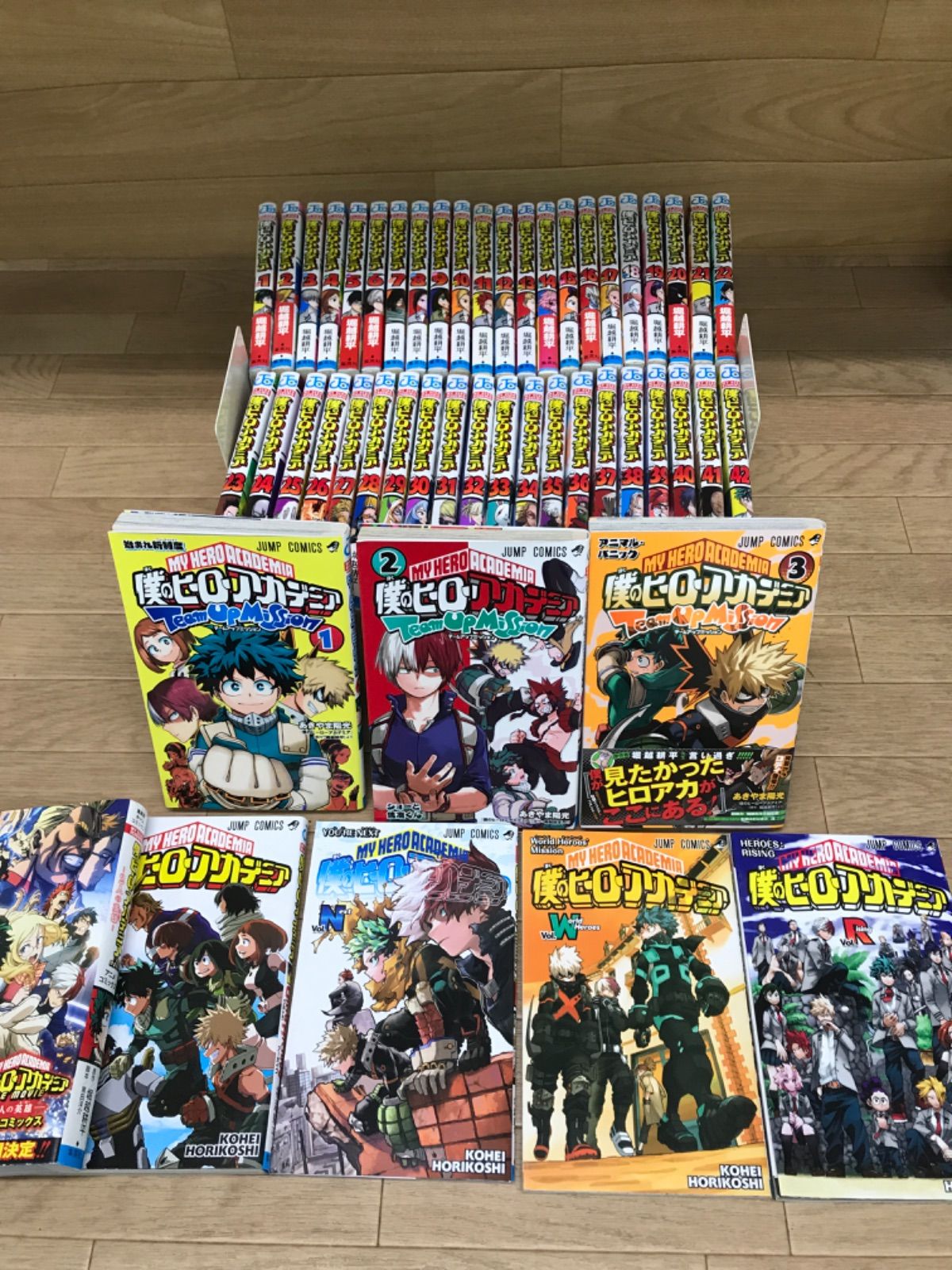 僕のヒーローアカデミア1〜42巻全巻セット+team up mission1 ☆【未開封あり】 僕のヒーローアカデミア 1～42巻全巻＋チームアップ