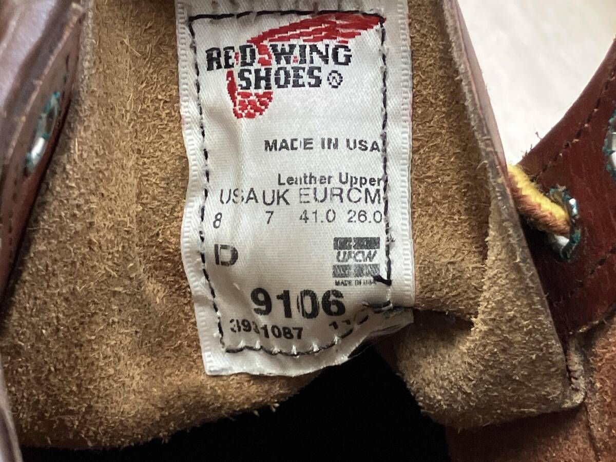 RED WING ワークブーツ　9106 アイリッシュセッター　サイズUSA8