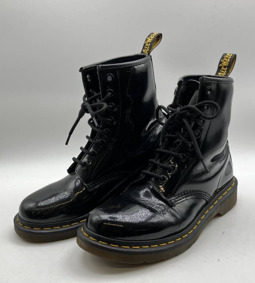 Dr.Martens ドクターマーチン ショートブーツ UK5 EU38ブラック 1490 エナメル