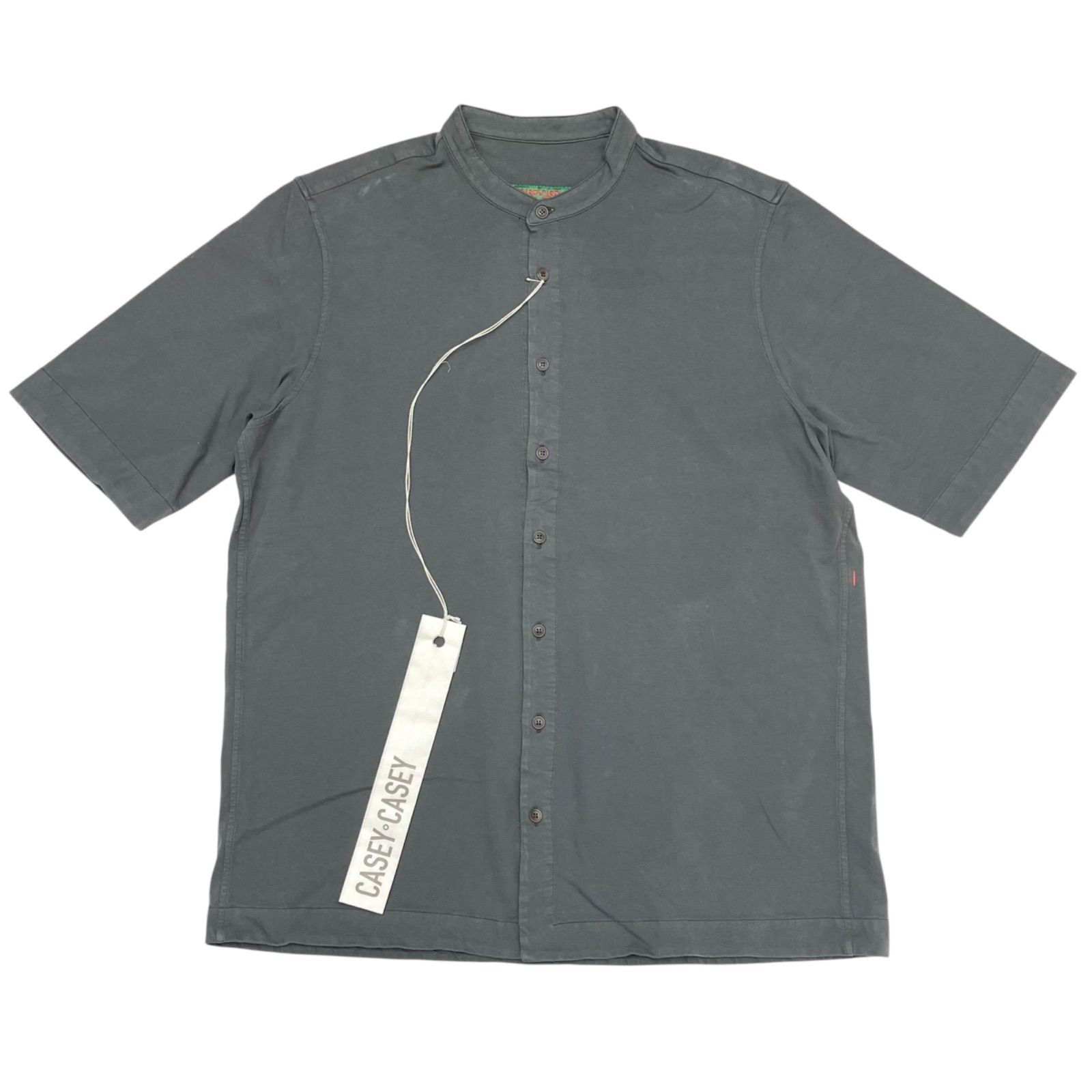 未使用品 XS CASEY CASEY 22HS018 SHERIDAN SHIRT HEAVY JERSEY Dark Grey ケイシーケイシー シェリダンシャツ ダークグレー