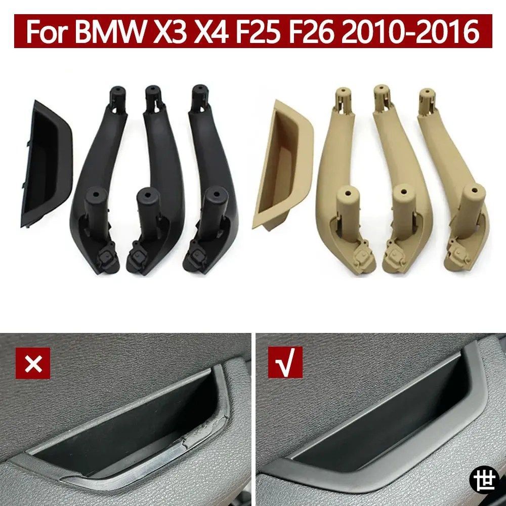 BMW X3 X4 F25 F26 2010-2016用 LHD RHD 車内運転席ドアアームレストパネルプルハンドル