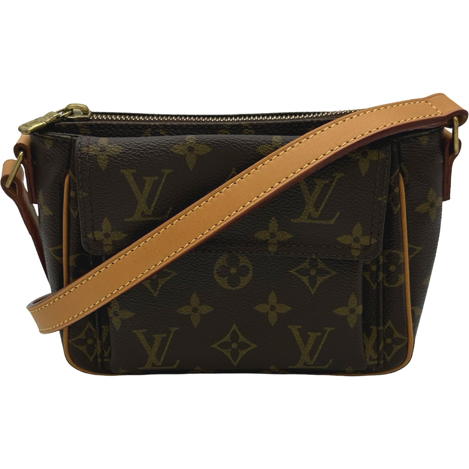 ルイ・ヴィトン LOUIS VUITTON ヴィバシテPM M51165 ブラウン モノグラムキャンバス レディース ショルダーバッグ