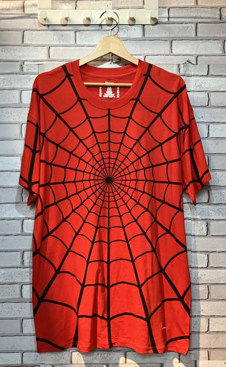 Supreme シュプリーム 半袖Tシャツ Hanes MARVEL スパイダーマン Lサイズ ストリート