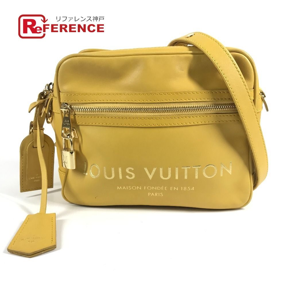 LOUIS VUITTON ルイヴィトン ショルダーバッグ テイクオフ M45507 レザー イエロー