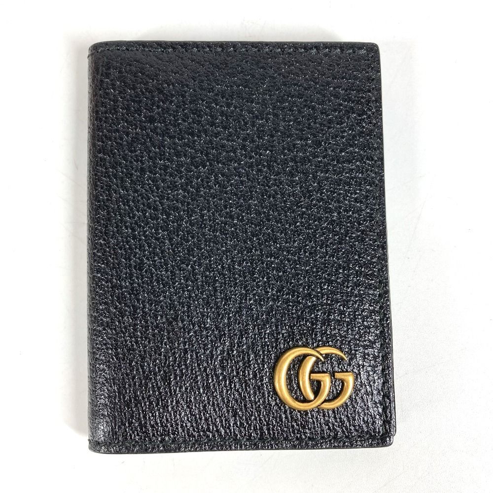 GUCCI GGロゴパターン GUCCI グッチ カードケース ダブルG GG ロゴ 428737 レザー ブラック
