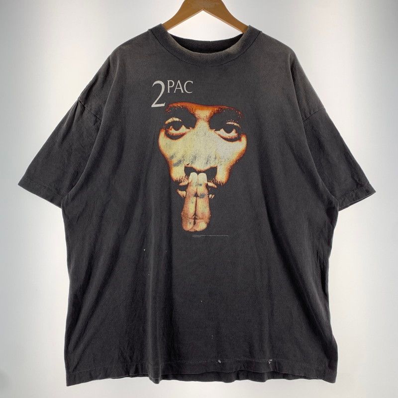 【中古品】 SAINT MICHAEL セントマイケル SM-HR8-0000-C14 2PAC SS T-SHIRT BLACK SIZE:XXL メンズ Tシャツ 【140-260613-io-18-fuzh】