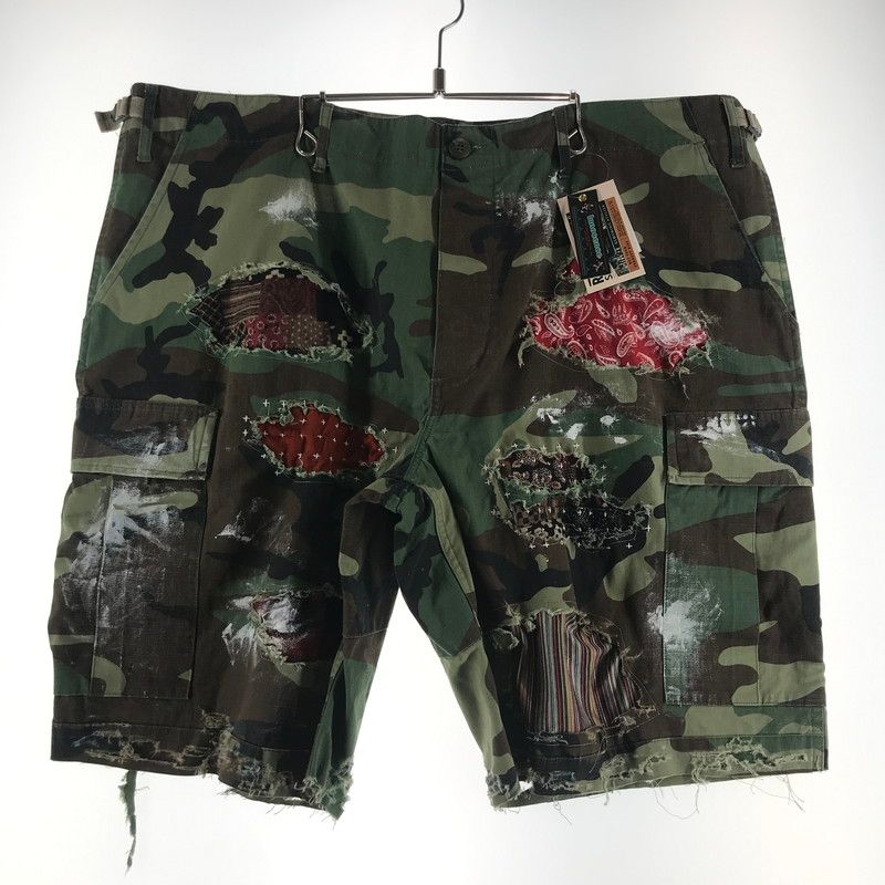 【中古美品】 INNOCENCE イノセンス SHORT PANTS ショートパンツ 短パン KHAKI.CAMO SIZE:XL タグ付 【153-260613-io-35-fuzh】 9,075円