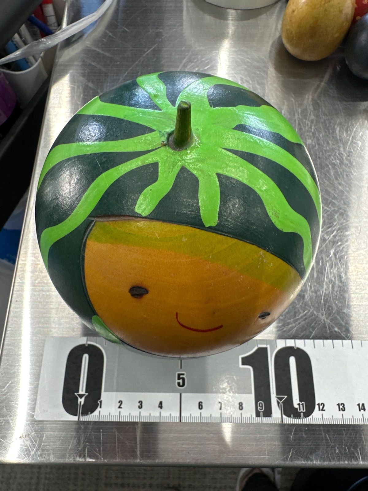 ☆ふくしまひろえ 野菜こけし 果物こけし 12点セット 木製野菜モチーフ