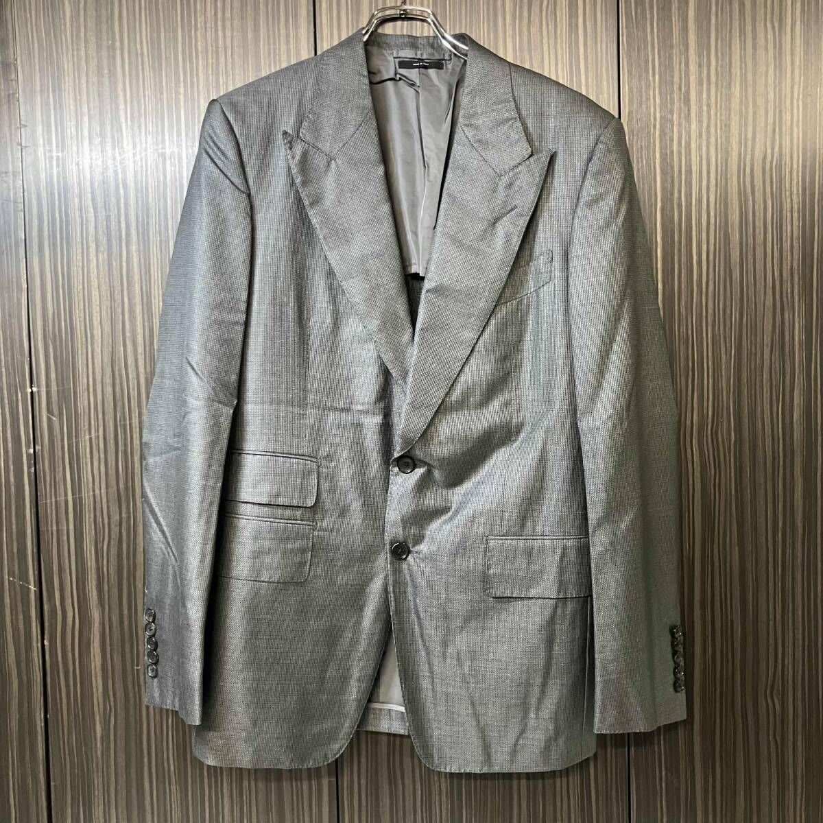 TOM FORD テーラードジャケット 21SL4Z セットアップ ストライプ ネイビー トムフォード