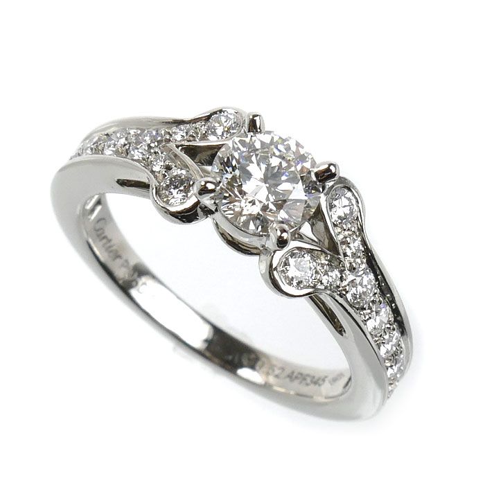 CARTIER カルティエ Pt950プラチナ バレリーナ ソリテール リング
