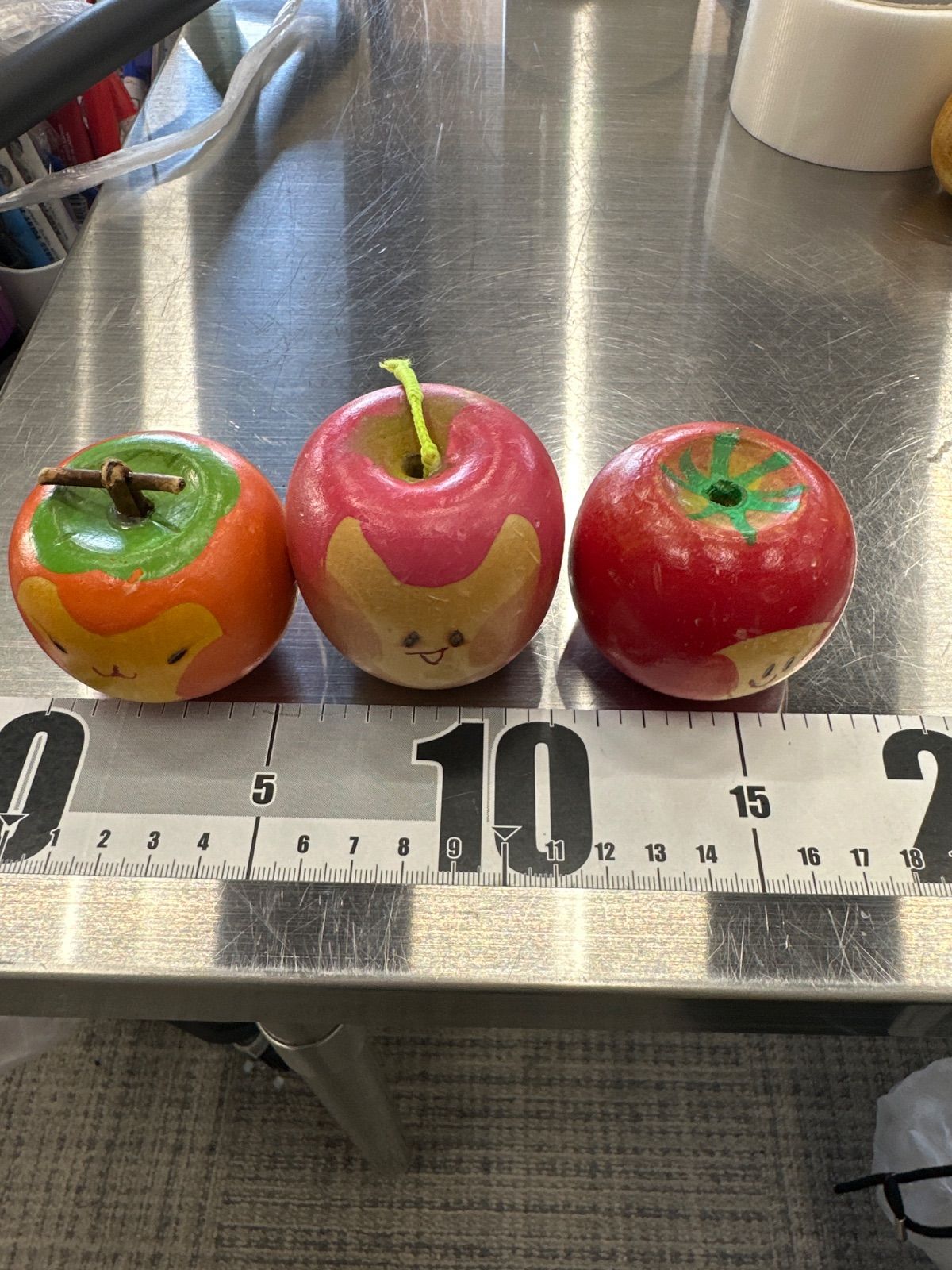 ふくしまひろえ 野菜こけし　木製 野菜 オブジェ　こけし ふくしまひろえ 野菜こけし 果物こけし 12点セット 木製野菜モチーフ