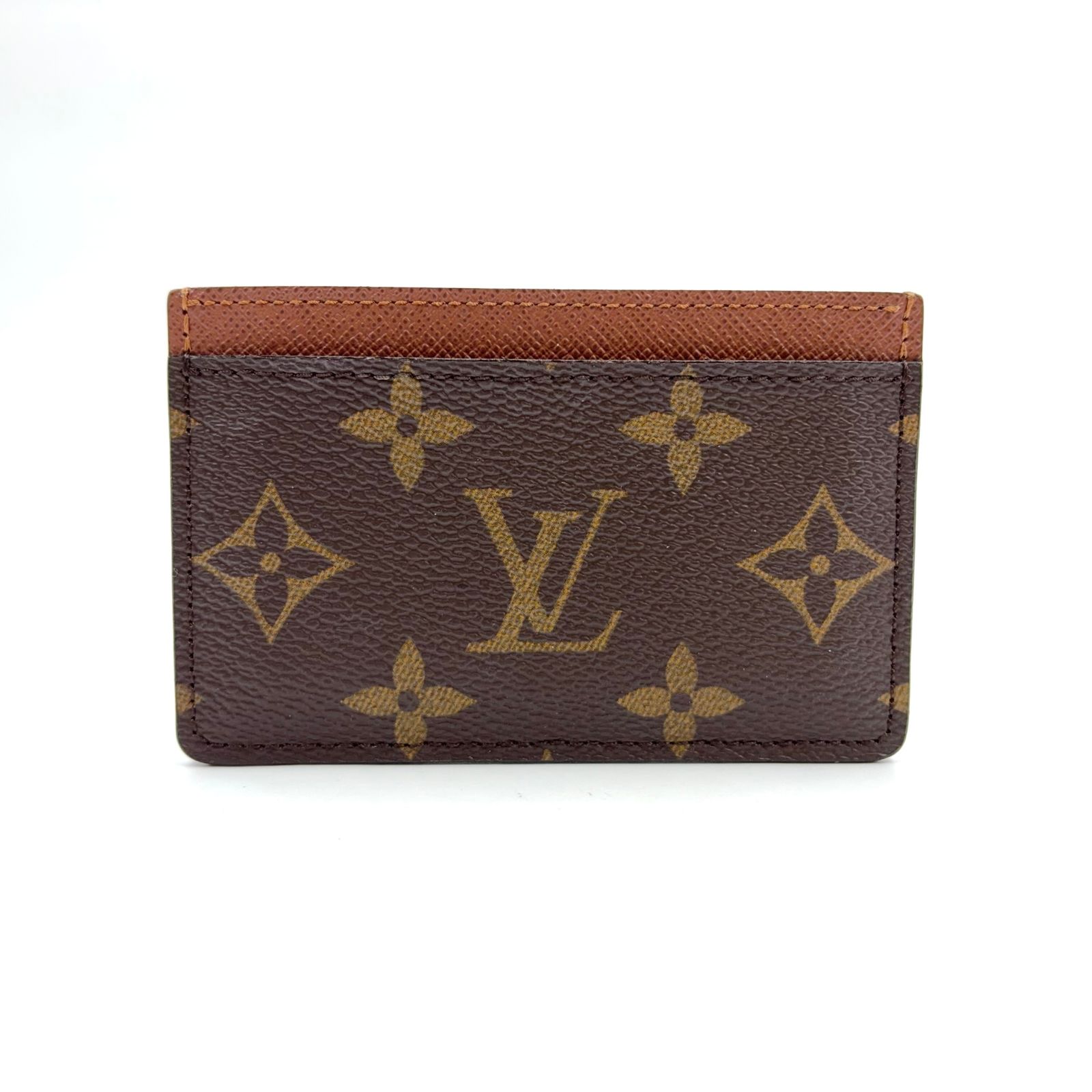 【新着】LOUIS VUITTON ポルトカルト サーンプル モノグラム モノグラム レザー、PVC ブラウン カードケース M61733