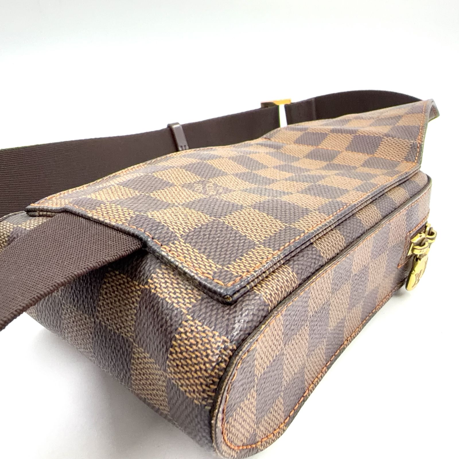 新着】LOUIS VUITTON ジェロニモス ダミエ PVC ブラウン ボディバッグ 