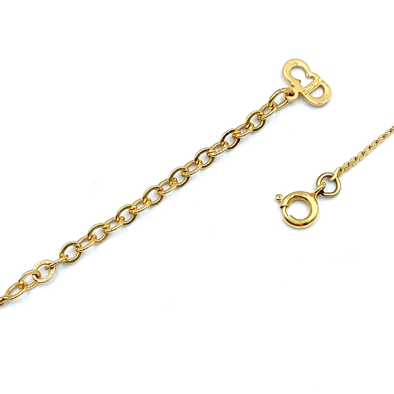 Christian Dior CDロゴラインストーン GP、カラーストーン クリア