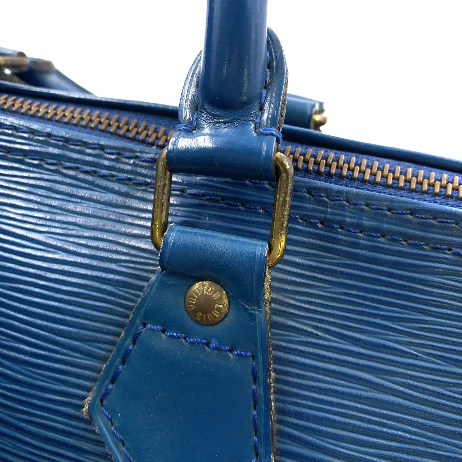 LOUIS VUITTON スピーディ25 エピ エピ トレドブルー レザー ブルー