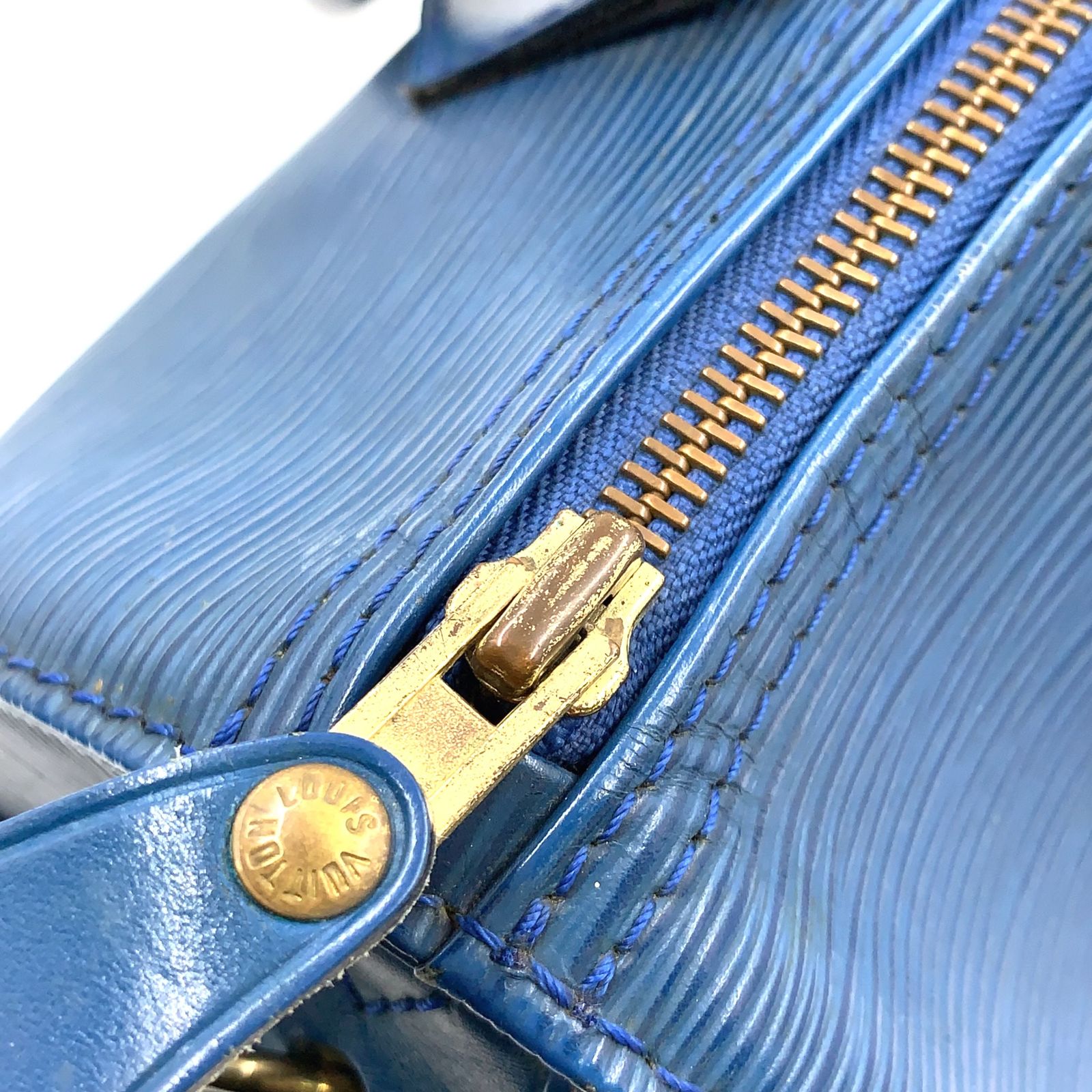 LOUIS VUITTON スピーディ25 エピ エピ トレドブルー レザー ブルー