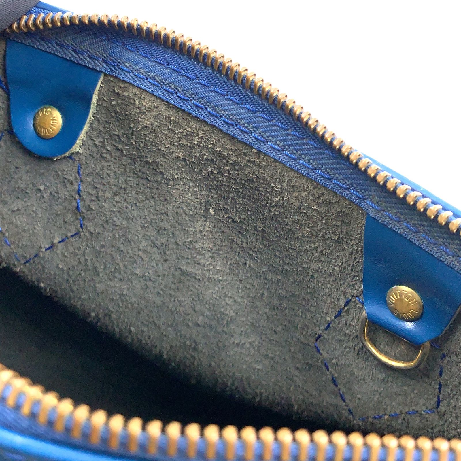 LOUIS VUITTON スピーディ25 エピ エピ トレドブルー レザー ブルー