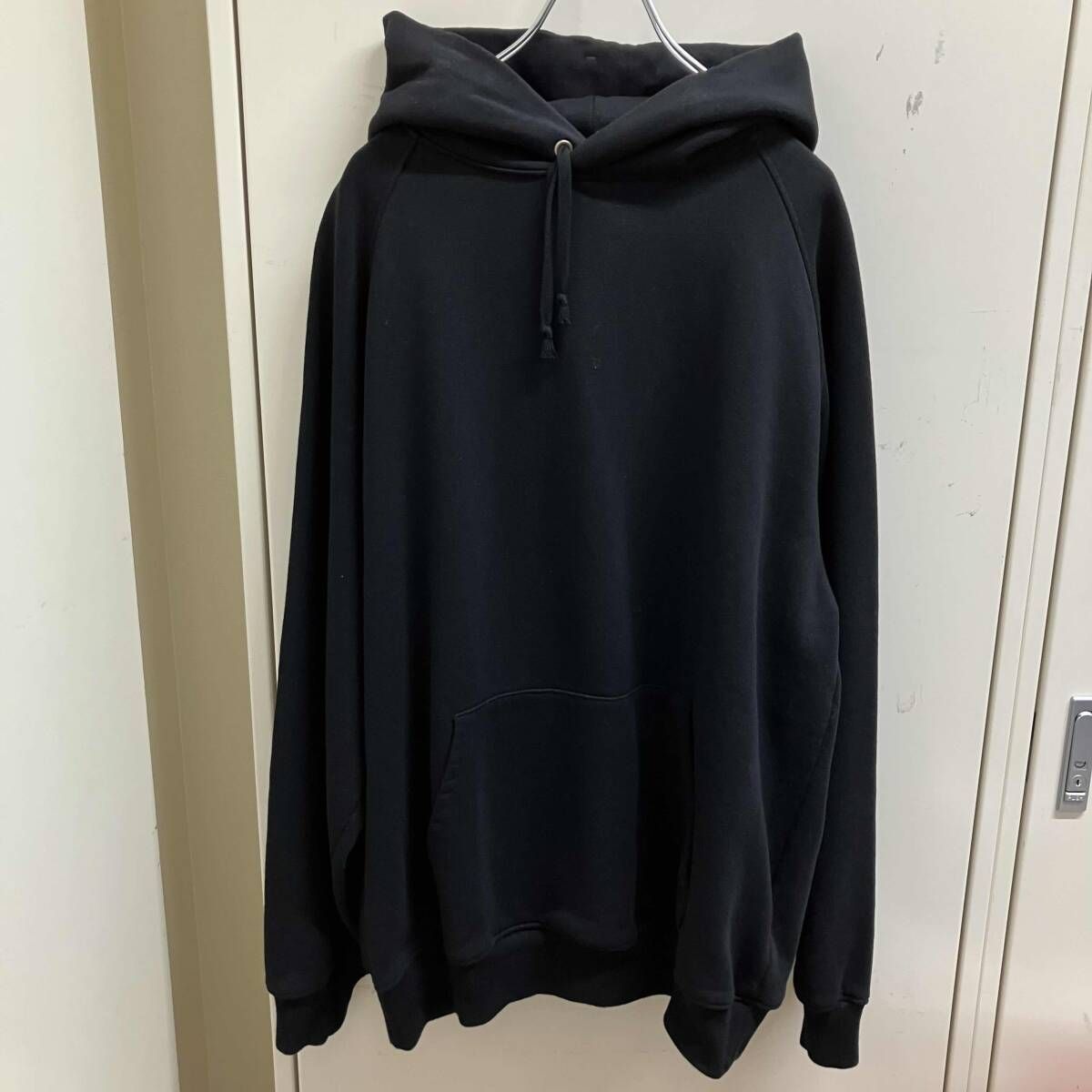 25AW COMOLI コットン裏毛パーカー サイズ4 ブラック コモリ