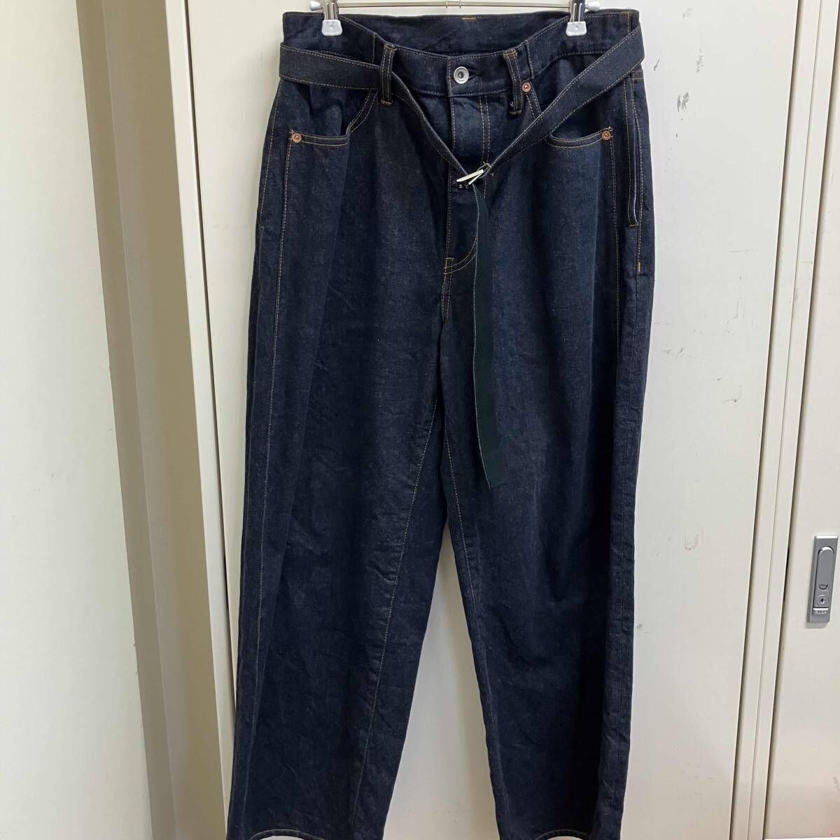 25ss sacai Wide Denim Pants サイズ1 ネイビー系　サカイ