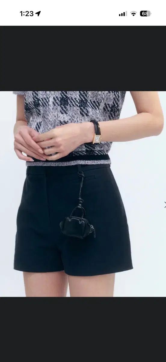 シエ メイ コットン ショートパンツ ネイビー s