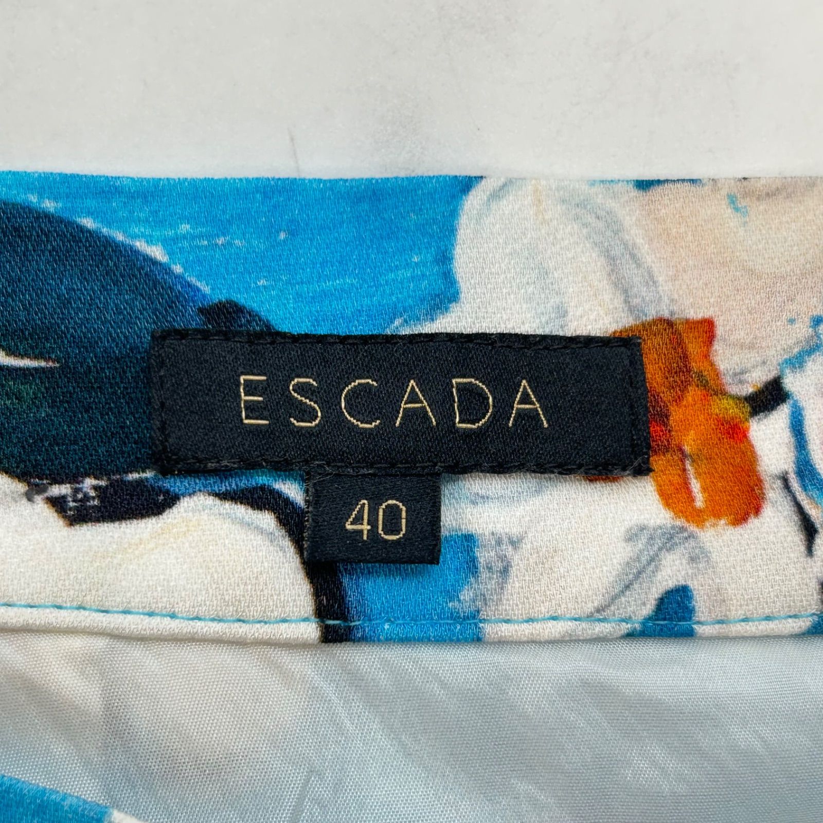 ESCADA エスカーダ フラワープリント ロングスカート 花柄 フレア