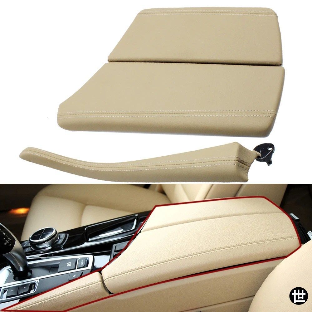 BMW 5シリーズ F10 F11 F18 520I 523I 525I 528I 535I用 LHD センターコンソールリッドアームレストカバーパネルレザートリムストリップ