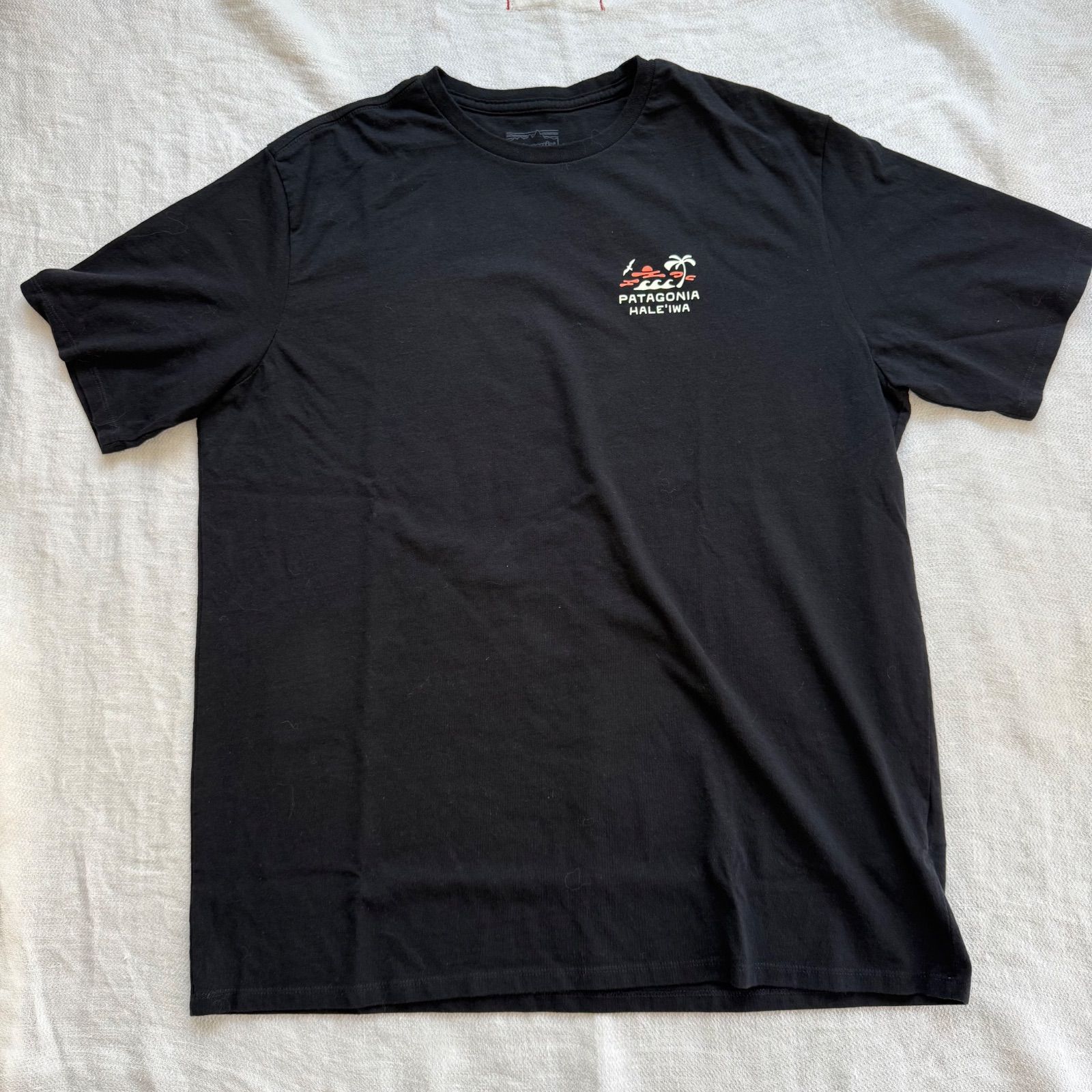 新品未使用　patagonia × HALE’IWA　ハレイワ限定Tシャツ　ハワイ限定　パタゴニア　ブラック　半袖　T-SHIRT