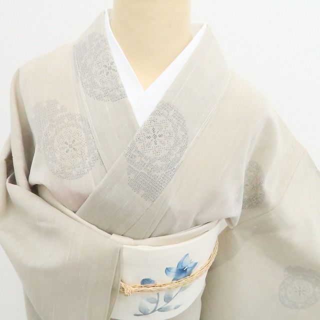 新品・夏結城紬】紗紬 夏着物 正絹 仕付け糸付 tomihisa“柔らかに気品
