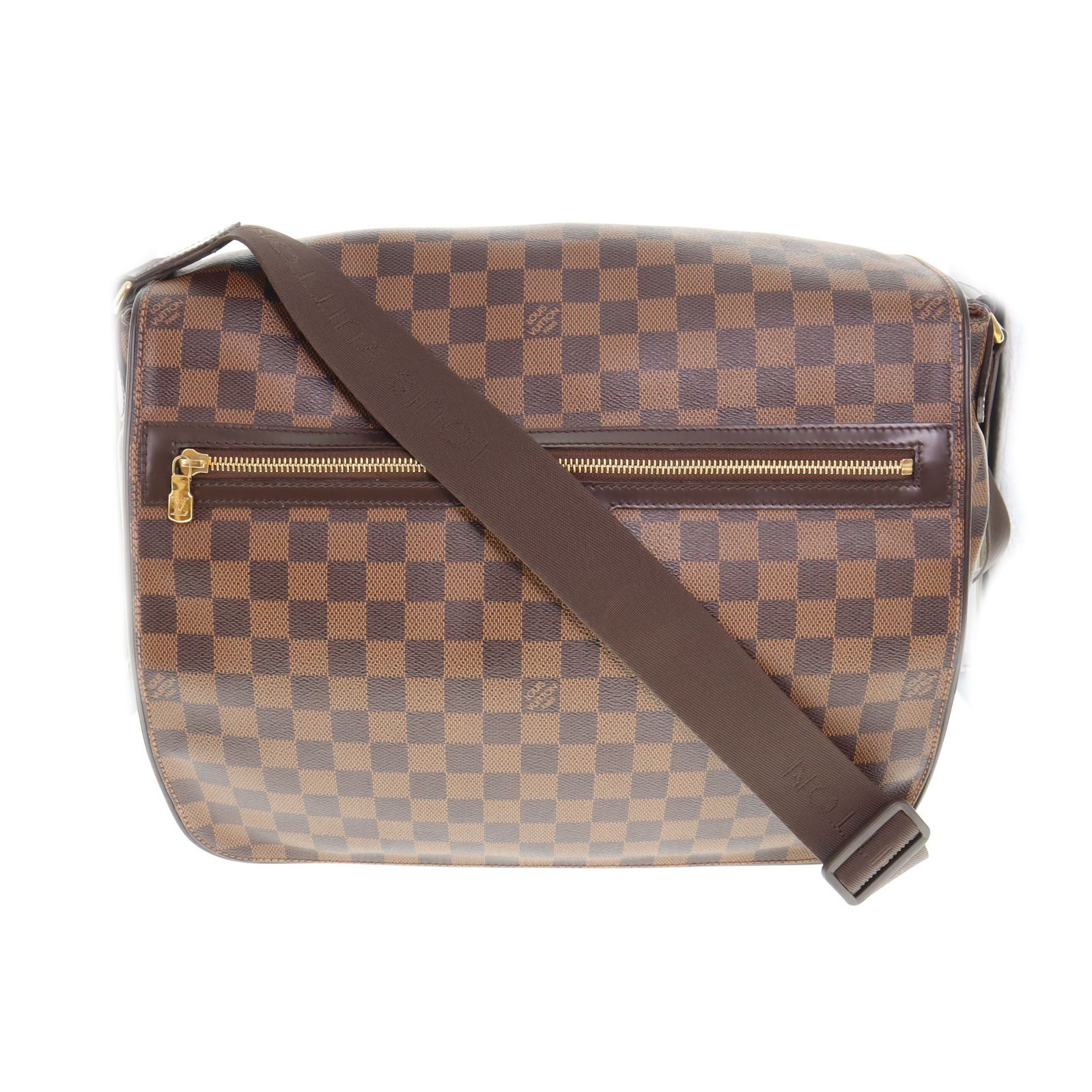 【中古】LOUIS VUITTON ルイ・ヴィトン N58021 スペンサー ダミエ ショルダーバッグ レディース メンズ バッグ ブラウン ブランド