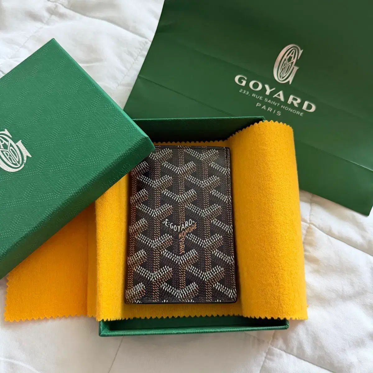 Masion Goyard カードウォレット + モンクレール ダウン