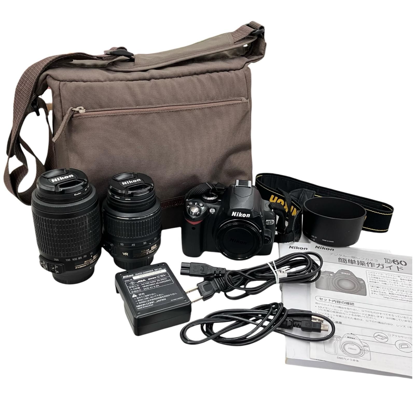 186000 動作確認済み Nikon ニコン デジタル一眼レフカメラ D60＋