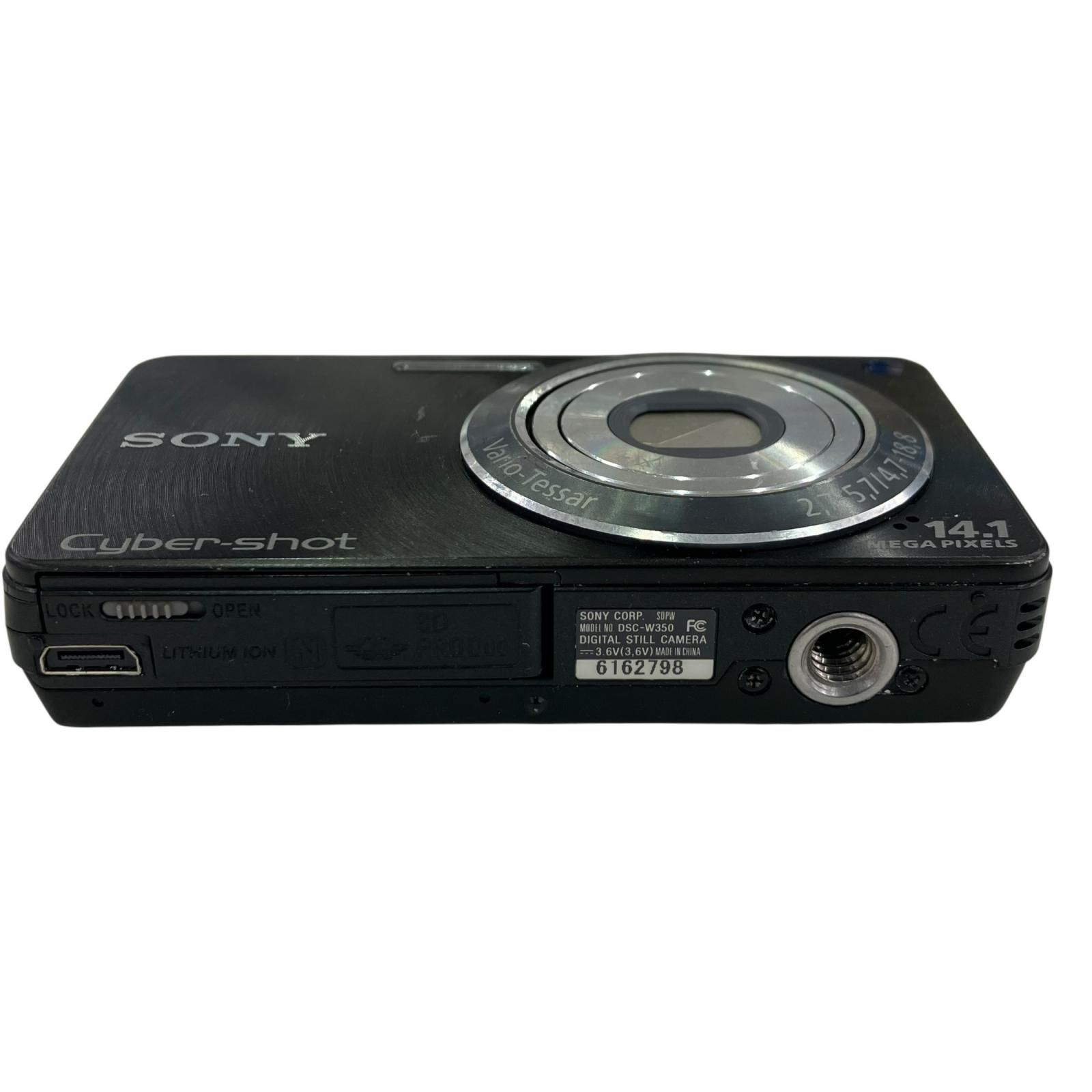 186000 sonny ソニー Cyber-shot DSC-W350 ブラック 本体 Carl Zeiss