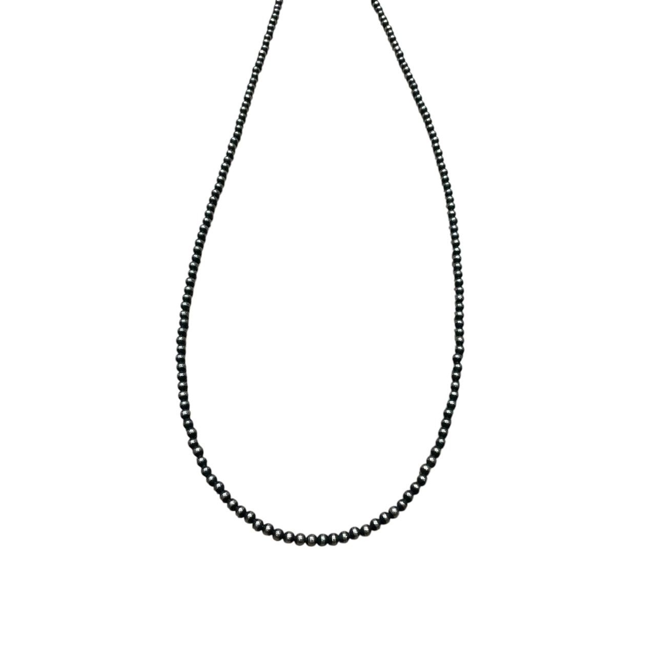 ERICKA NICOLAS BEGAY (エリッカニコラスビゲイ) ☆ ⑤ 25091450004111 ＊SV925 ナバホパールネックレス 3mm 95cm OXIDIZED レディース シルバー FREE