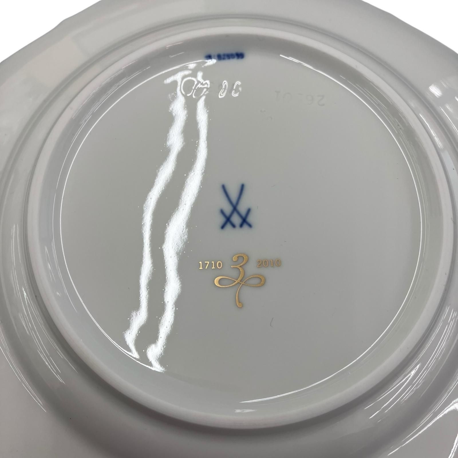 186005 現状品 Meissen マイセン プレート 300周年 ホワイト ホワイト