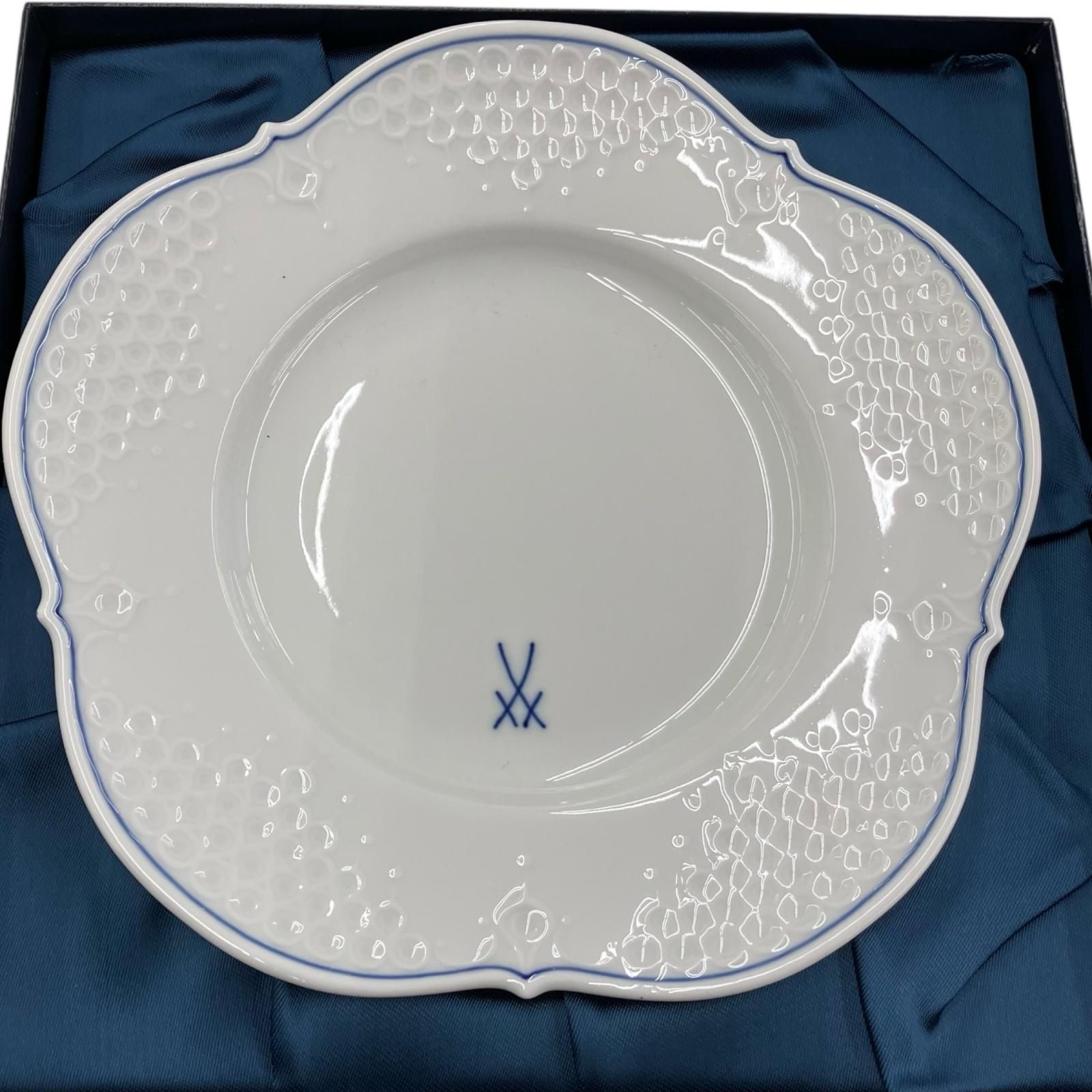 186005 現状品 Meissen マイセン プレート 300周年 ホワイト ホワイト