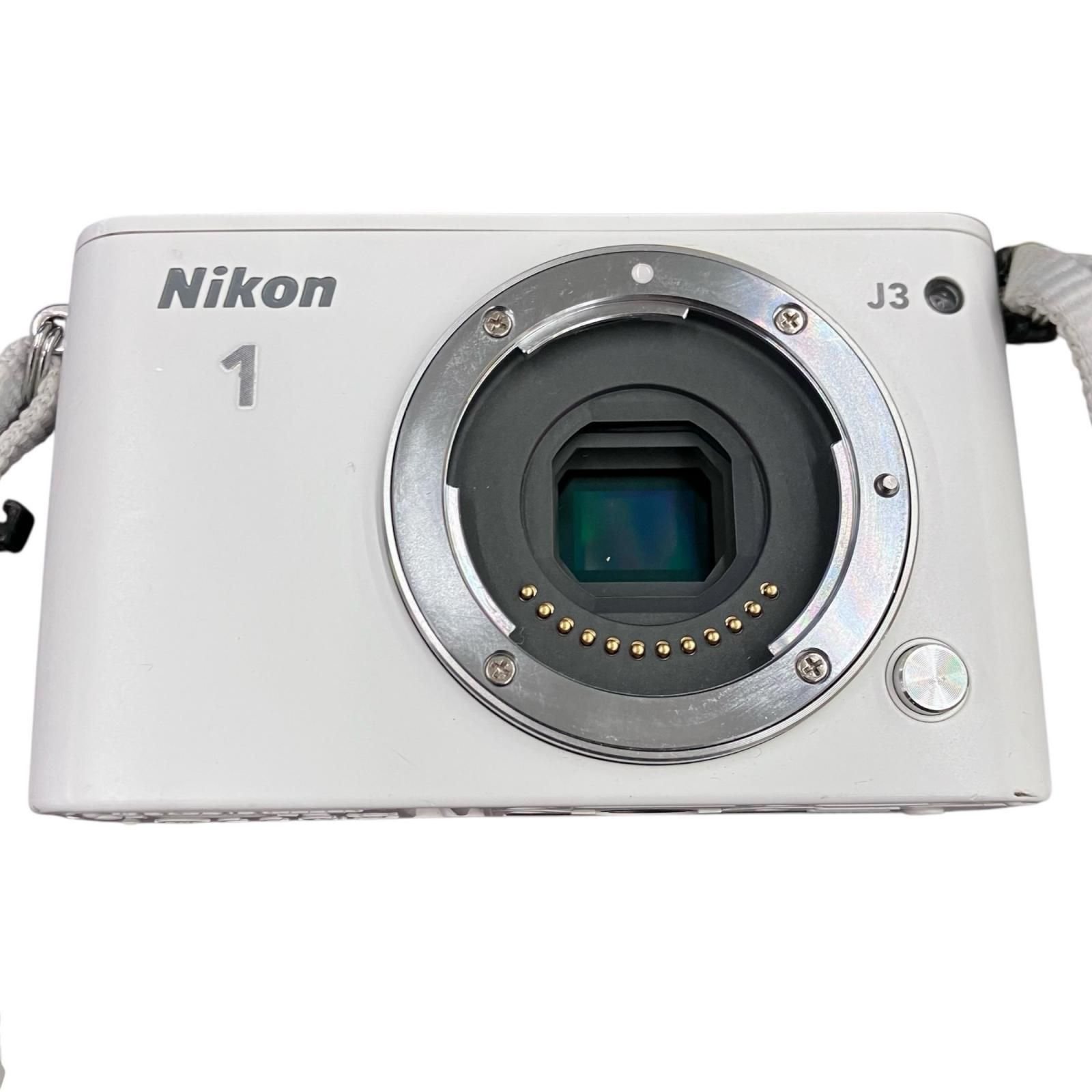 118011 動作未確認 Nikon ニコン ミラーレス一眼 1 J3 ホワイト