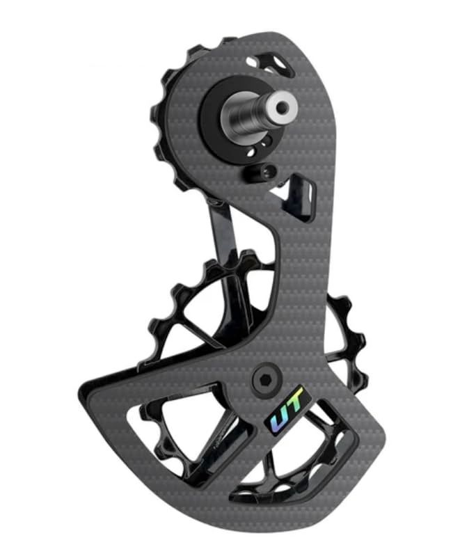 【新品】カーボンビッグプーリーDura-ace / Ultegra 用 セラミックベアリング付き R9100 R9200 / R8000 R8100 プーリーセット カーボンファイバー ベアリング リアホイールガイドホイール