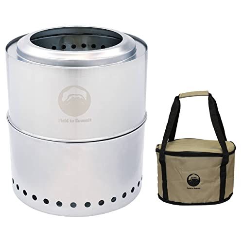 【新品】Field to Summit フレイムストーブMAX MINI OFBMAXMI 二次燃焼 ボンファイア 焚き火台 ファイアーピット キャンプファイヤー ウッドストーブ 薪 ステンレス 304 キャンプ キャリーバッグ付き 焚火台 コンパクト 手軽