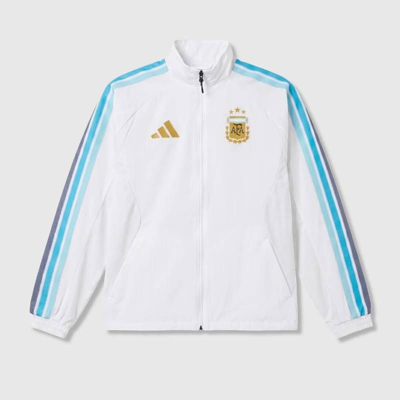 【送料無料・匿名配送】adidas アディダス アルゼンチン代表 2026 公式 ホーム アンセム ジャケット 白 水色 選手着用モデル 新品 正規品