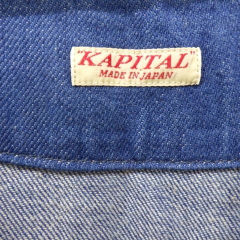 KAPITAL ワンピース キャピタル デニム ロング 切替 サイズ1 ポケット