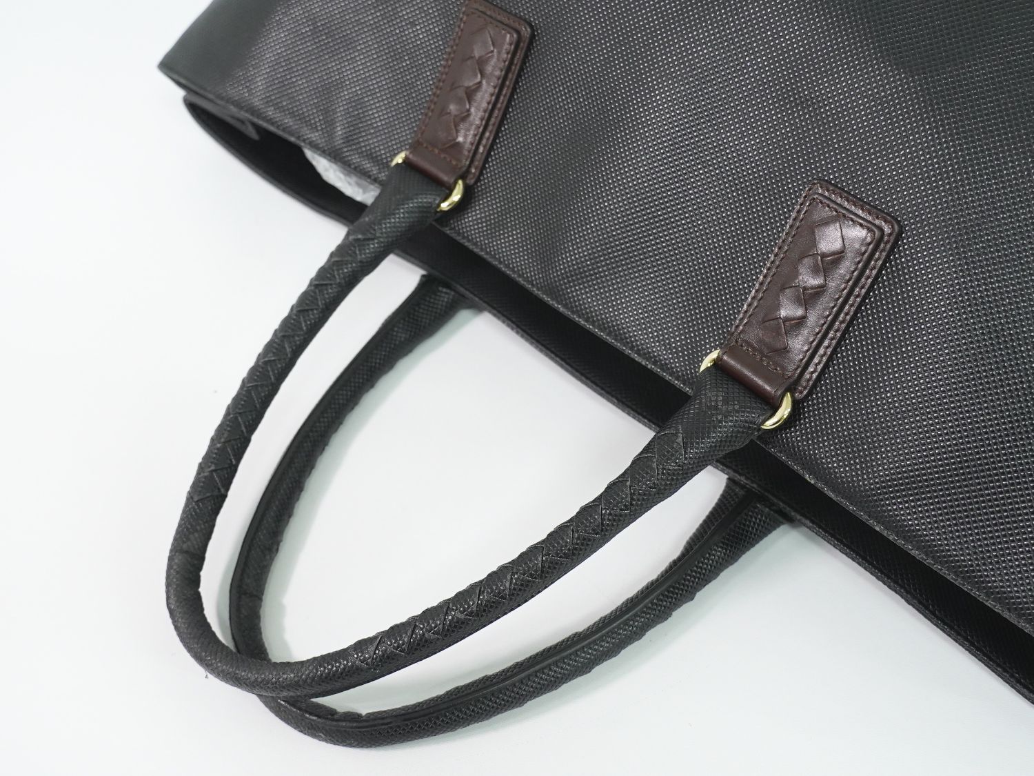 本物 ボッテガ ヴェネタ BOTTEGA VENETA マルコポーロ トートバッグ ハンドバッグ レザー ブラック Marco Polo バッグ 中古・ 本物 ボッテガ ヴェネタ BOTTEGA VENETA マルコポーロ トートバッグ