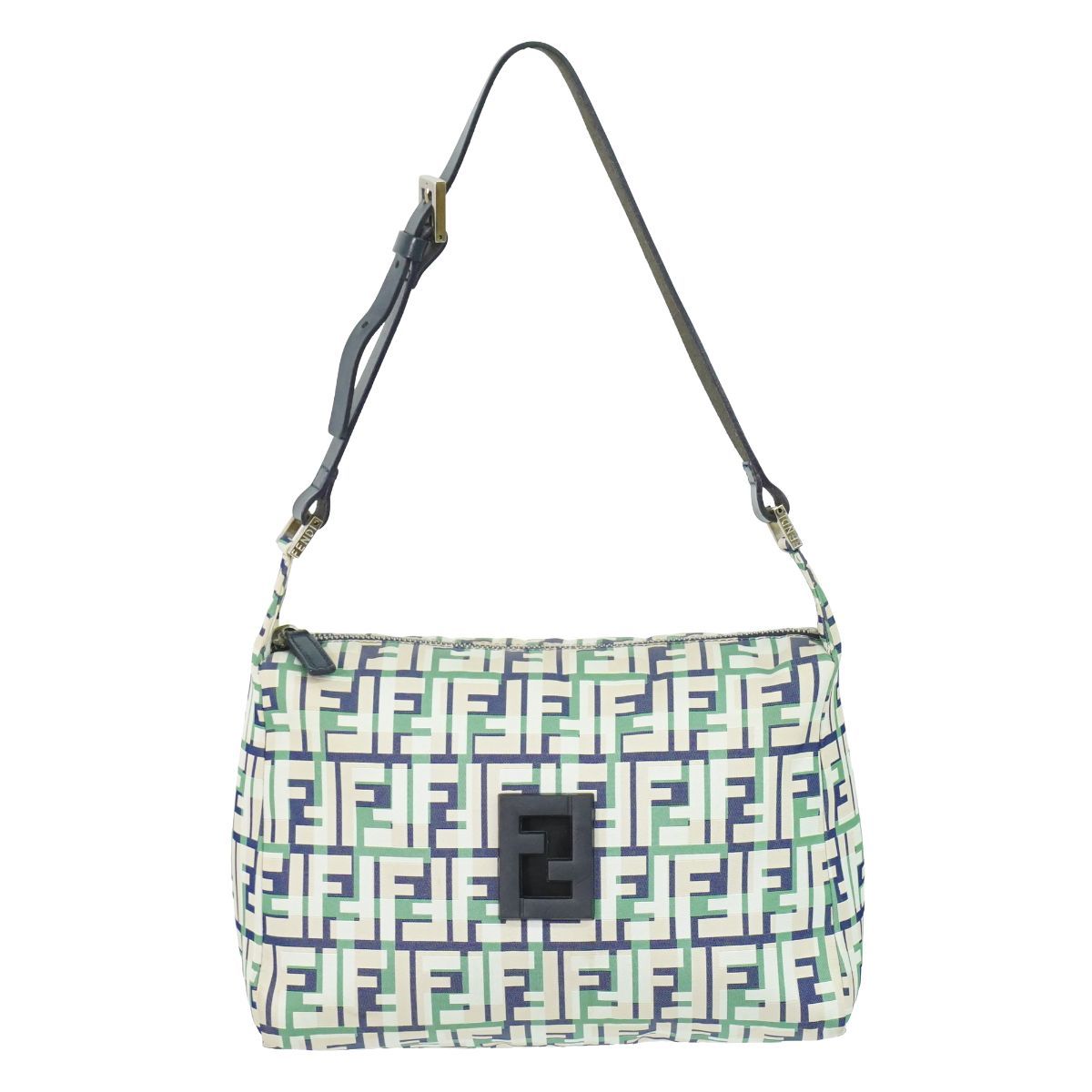 本物 フェンディ FENDI マンマバケット ズッカ ショルダーバッグ ハンドバッグ キャンバス マルチカラー Zucca バッグ 中古・